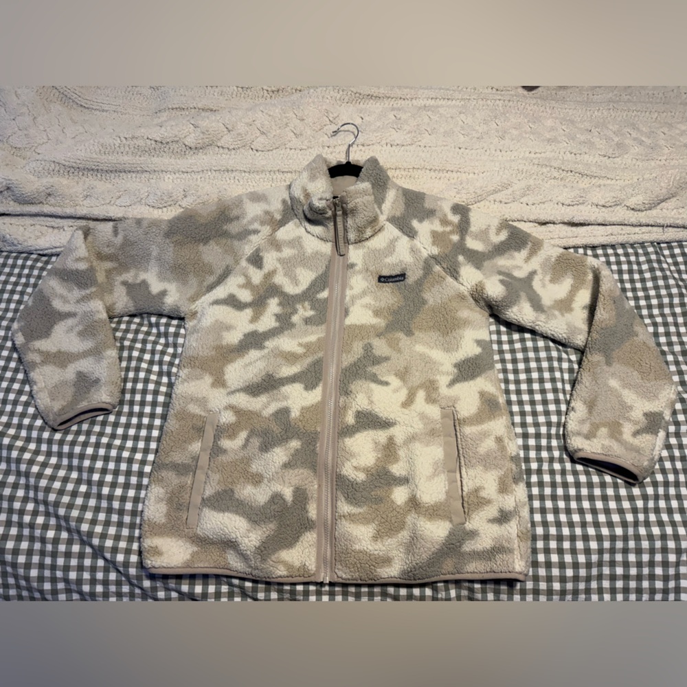 Colombia Camouflage Fleece Zip-Up Jacket